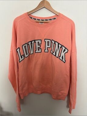 Victoria Secret Pink Love Pink Sweatshirt Large